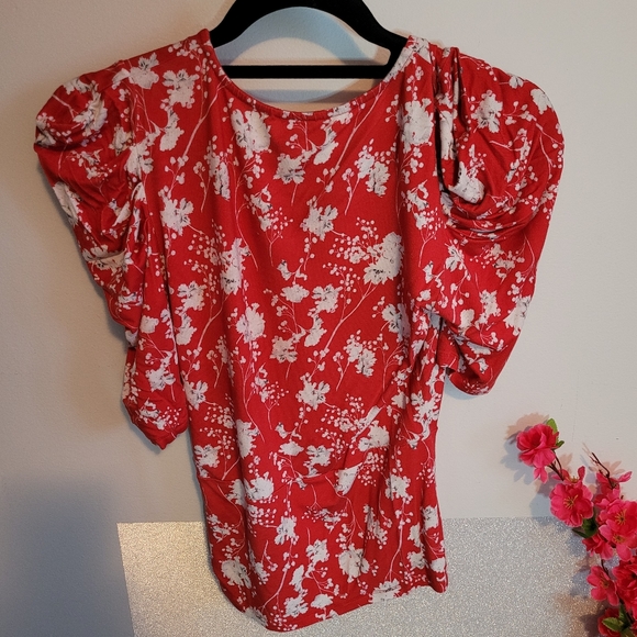 Asos Puff Sleeve Floral Top - Picture 4 of 4